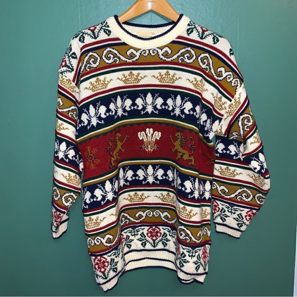Vintage Grandpa Sweater Large 